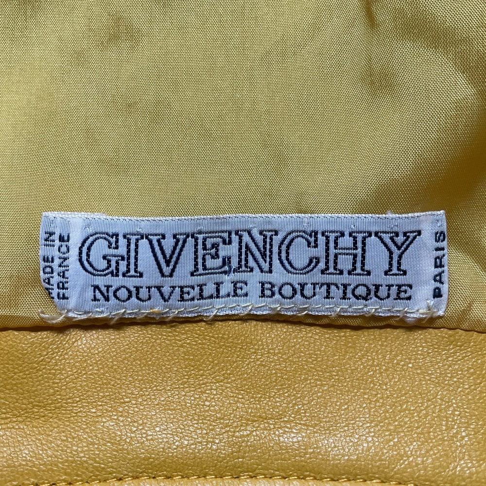 Genuine Vintage Givenchy Leather Jacket Yellow Sz Med Great Condition! Soft. - Picture 5 of 15